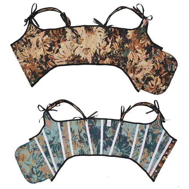 French Painting Lace-Up Women Bustier Corset