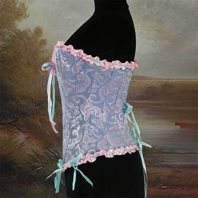 Jacquard Boned Women Corset Tops