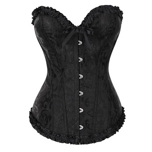 Jacquard Boned Women Corset Tops