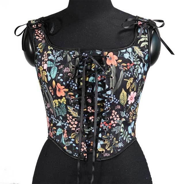 Retro Fashion Front Lace-Up Bustier Corset