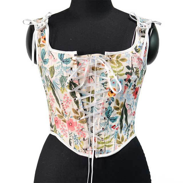 Retro Fashion Front Lace-Up Bustier Corset
