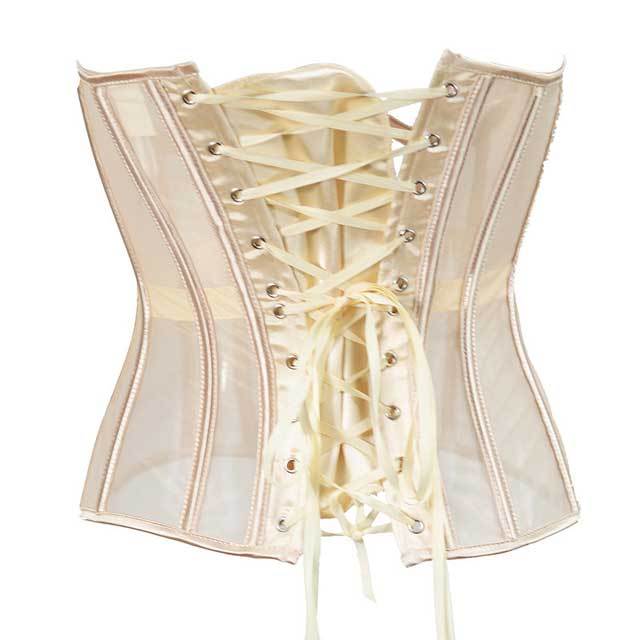 See Through Mesh Corset Tops
