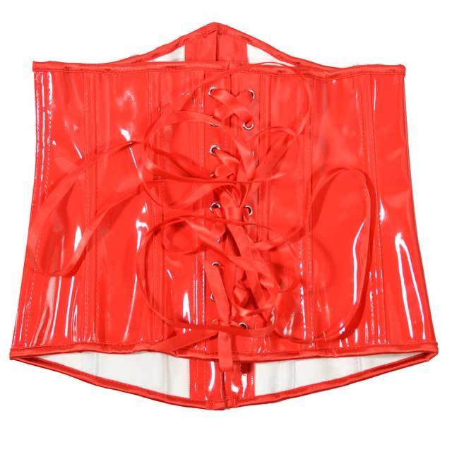Shiny Leather Underbust Waist Training Corset