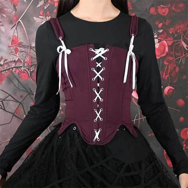 Slim Irregular Bustier Corset Crop Top