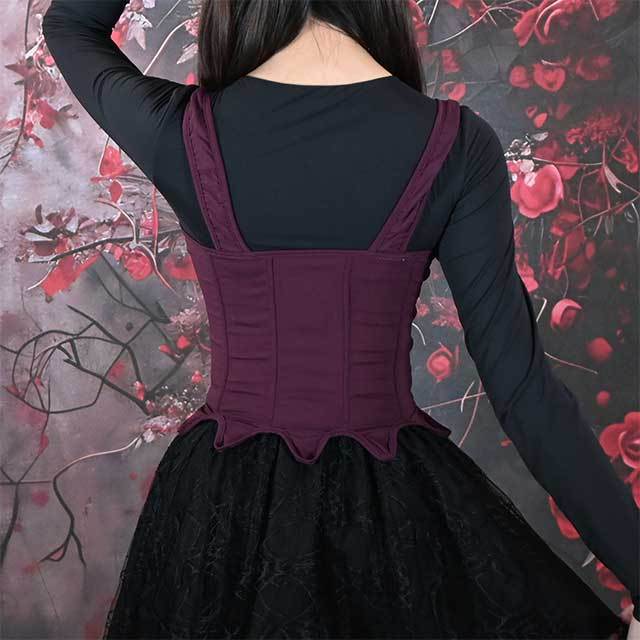 Slim Irregular Bustier Corset Crop Top
