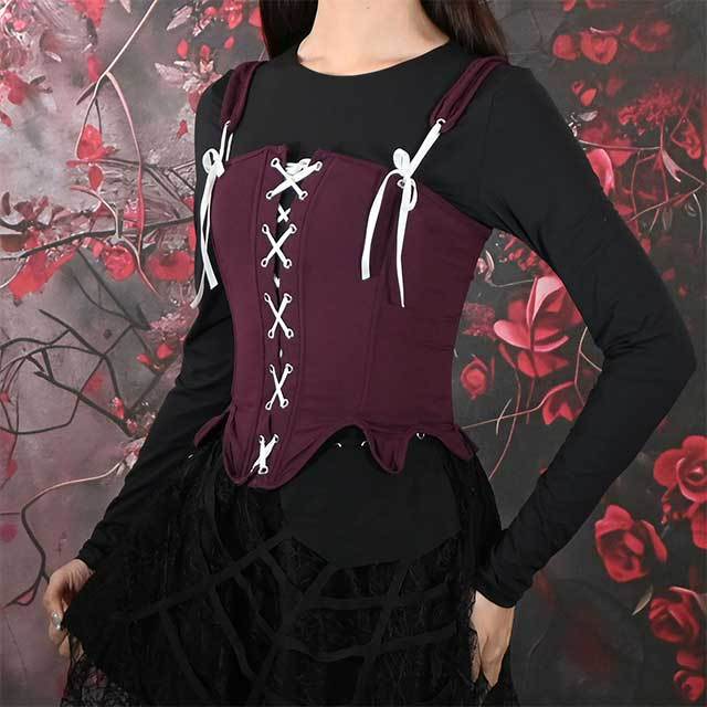 Slim Irregular Bustier Corset Crop Top