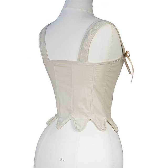 Slim Irregular Bustier Corset Crop Top