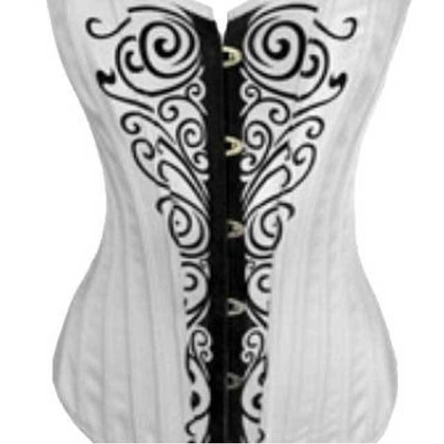 Lace-Up Boned Women Burlesque Corset