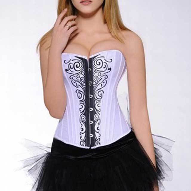 Lace-Up Boned Women Burlesque Corset