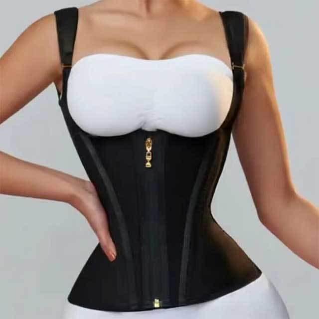 15 Steel Boned Latex Body Shaper Vest