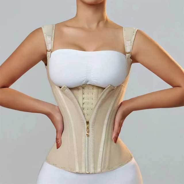 15 Steel Boned Latex Body Shaper Vest