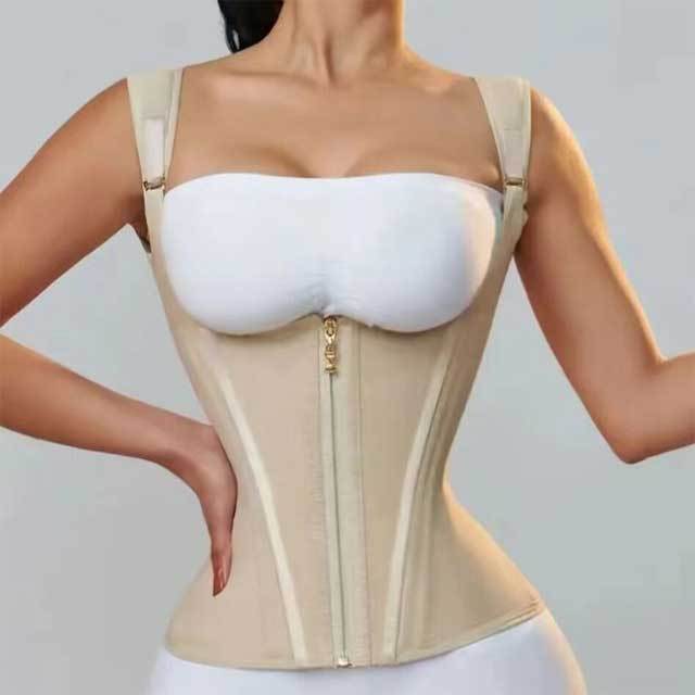 15 Steel Boned Latex Body Shaper Vest