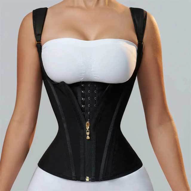 15 Steel Boned Latex Body Shaper Vest