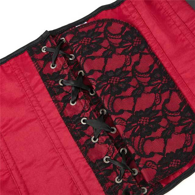 Flower Embroidery Lace Slimming Corset Top