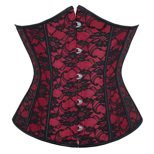 Flower Embroidery Lace Slimming Corset Top