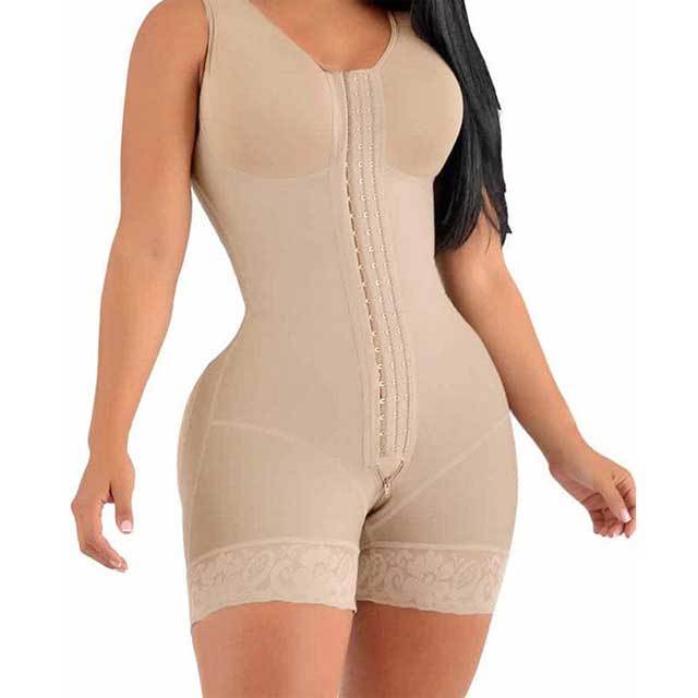 Hook And Eyes Tummy Control Slimming Body Shaper