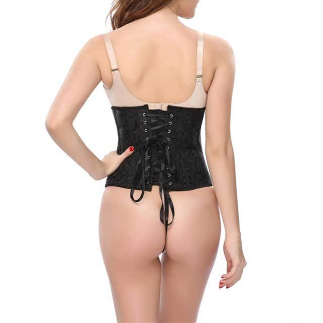 Jacquard Underbust Solid Plus Size Corsets