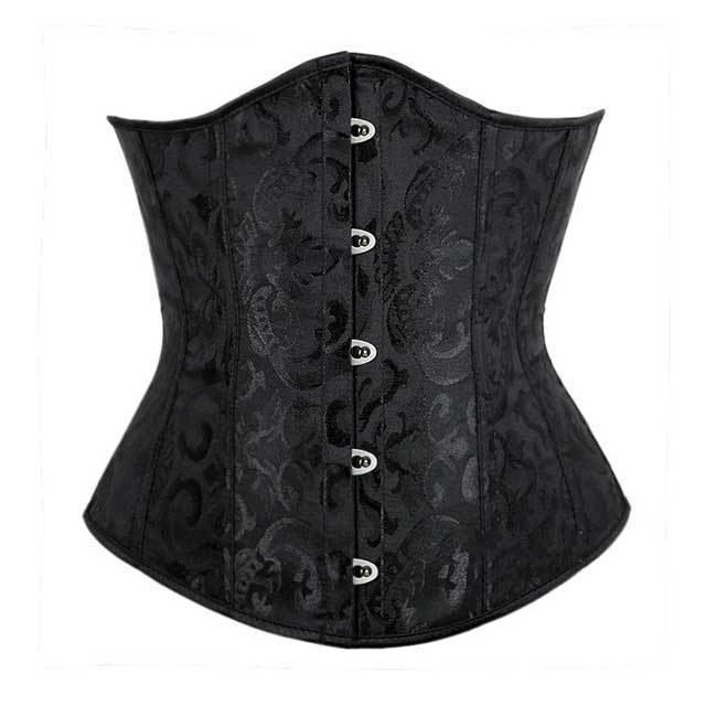 Jacquard Underbust Solid Plus Size Corsets