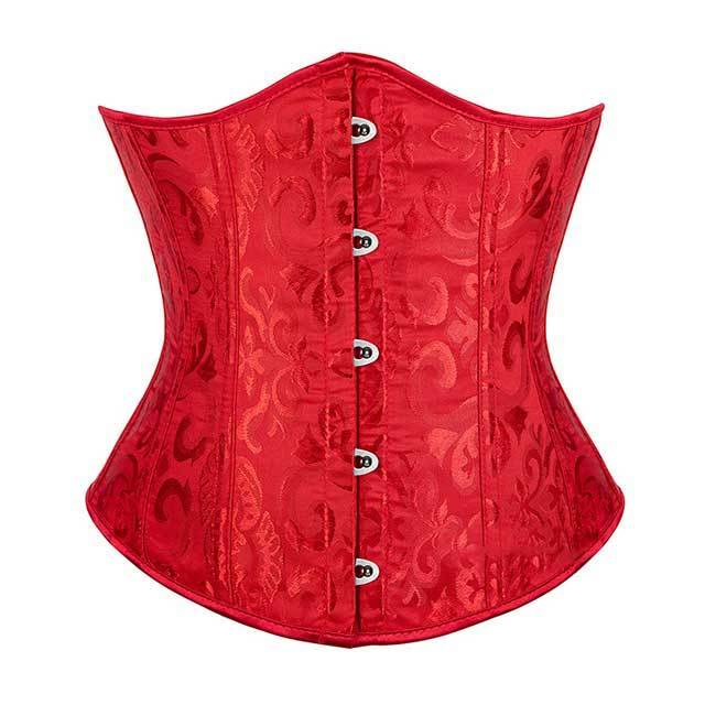 Jacquard Underbust Solid Plus Size Corsets