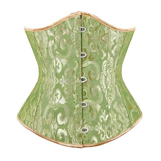 Jacquard Underbust Solid Plus Size Corsets