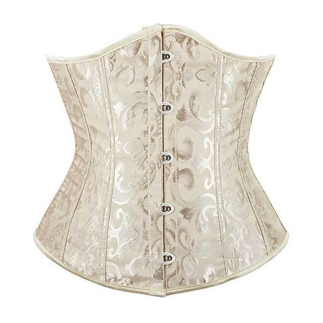 Jacquard Underbust Solid Plus Size Corsets