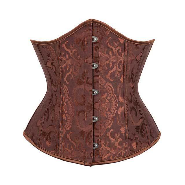 Jacquard Underbust Solid Plus Size Corsets