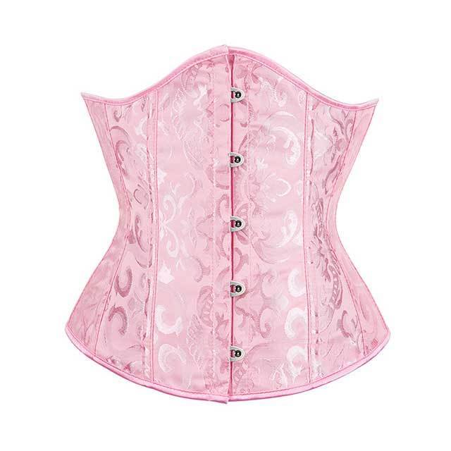 Jacquard Underbust Solid Plus Size Corsets