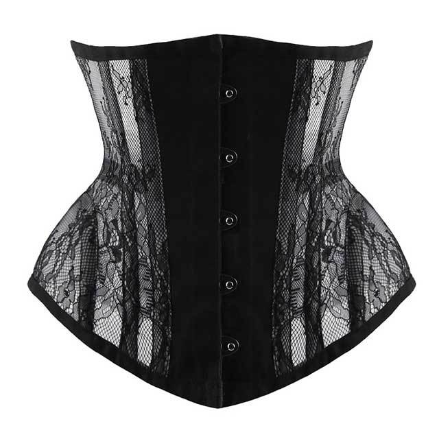 Lace Boned Underbust Waist Training Corset