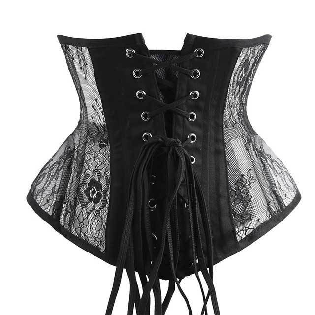 Lace Boned Underbust Waist Training Corset