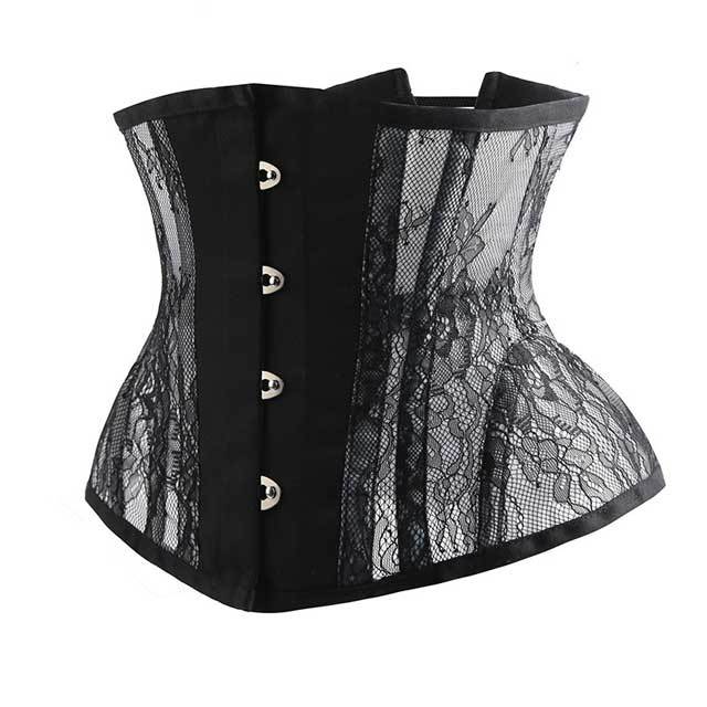 Lace Boned Underbust Waist Training Corset