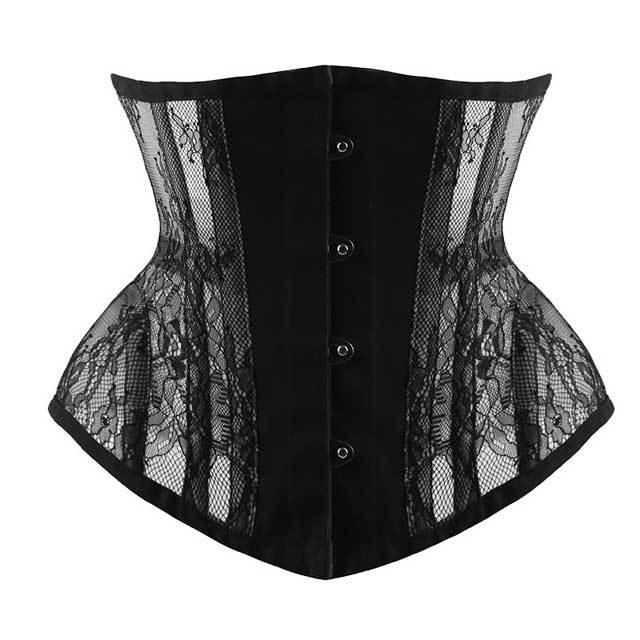 Lace Boned Underbust Waist Training Corset