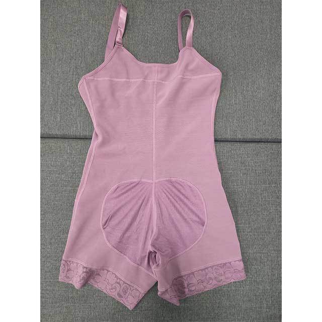 Lace Hem Tummy Control Body Girdles Shapewear With Straps