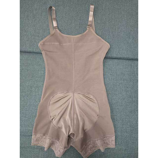 Lace Hem Tummy Control Body Girdles Shapewear With Straps