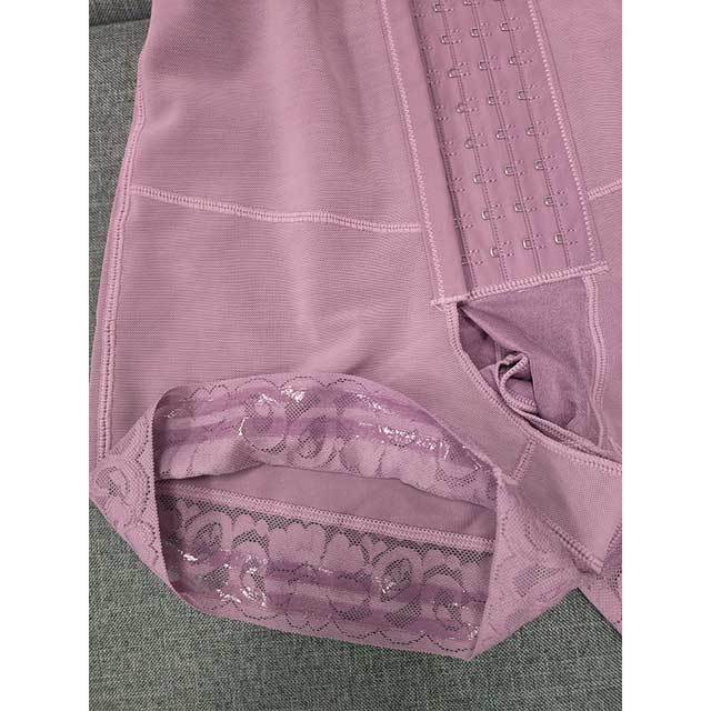 Lace Hem Tummy Control Body Girdles Shapewear With Straps