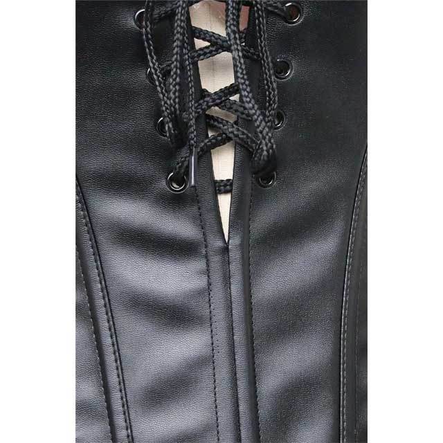 Lace Leather Gothic Corset Dress