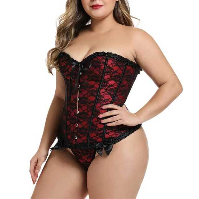 Lace Waist Cincher Body Slimming Shaper Lingerie Corset