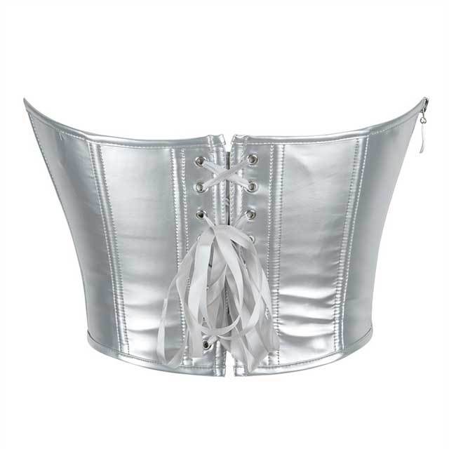 Off Shoulder Heart Shape Lace Up Corset Vest