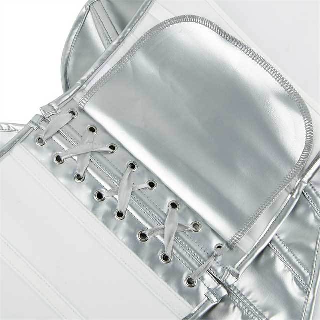 Off Shoulder Heart Shape Lace Up Corset Vest