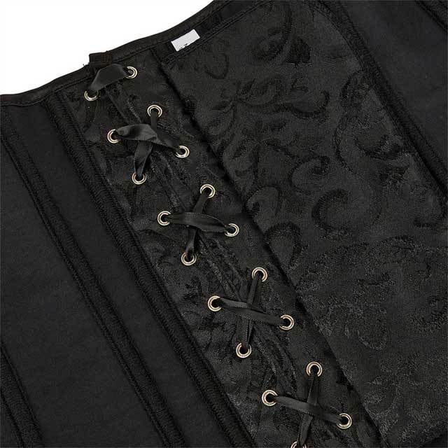 Zip up Bone Bustier Corset Top