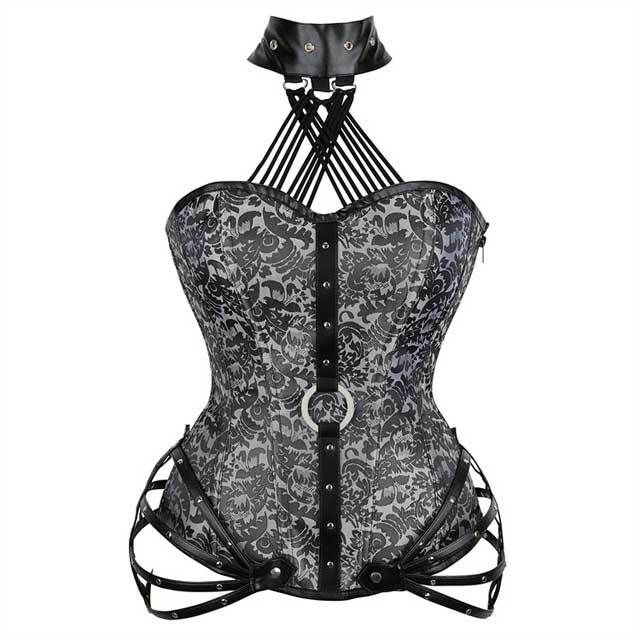 Choker Brocade Gothic Steampunk Corset