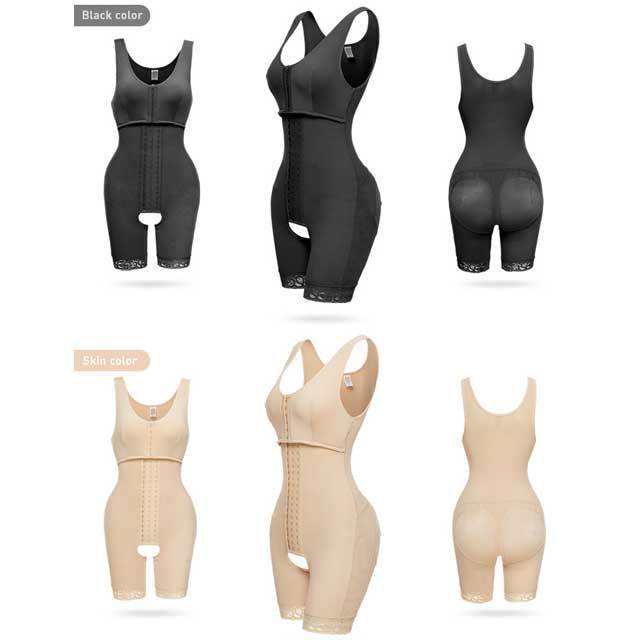 Lace Trim Tummy Trimmer Bodysuit Body Shaper