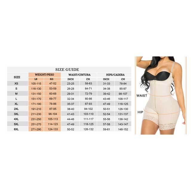Open Crotch Compression Bodysuit Body Shaper
