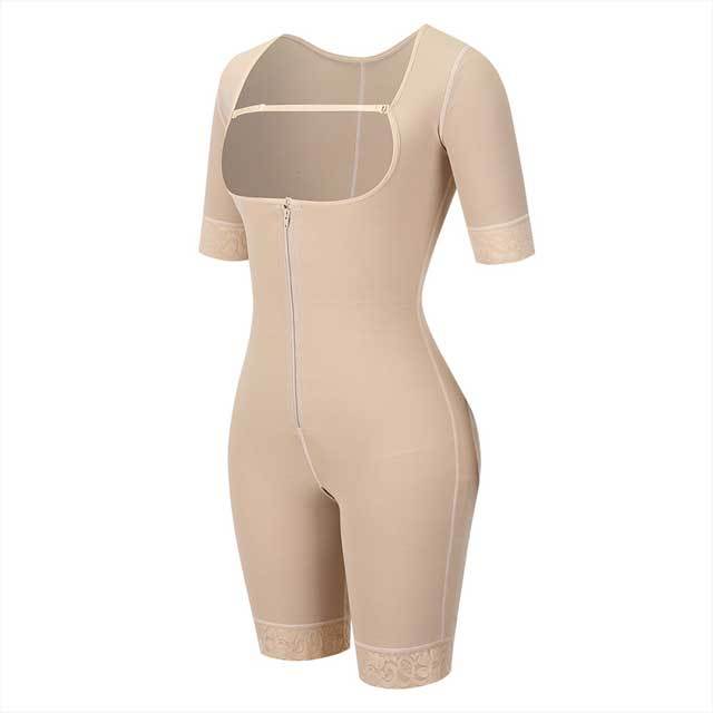 Zipper And Hooks Enhanced Full Body Shapewear