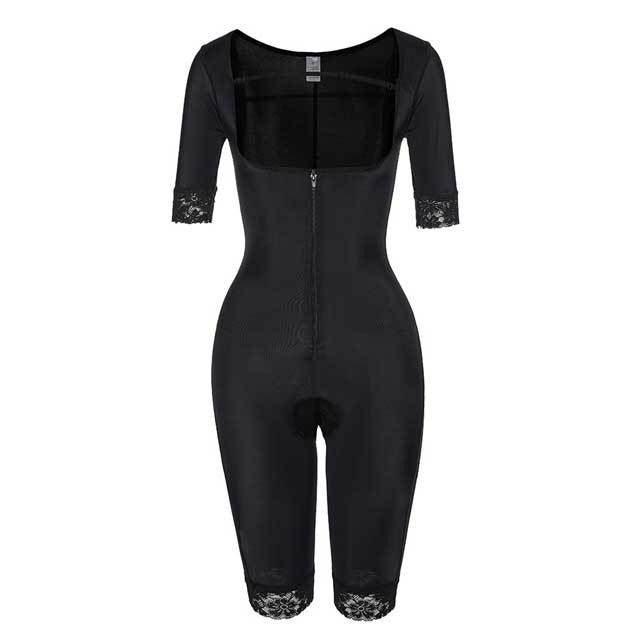 Zipper And Hooks Enhanced Full Body Shapewear