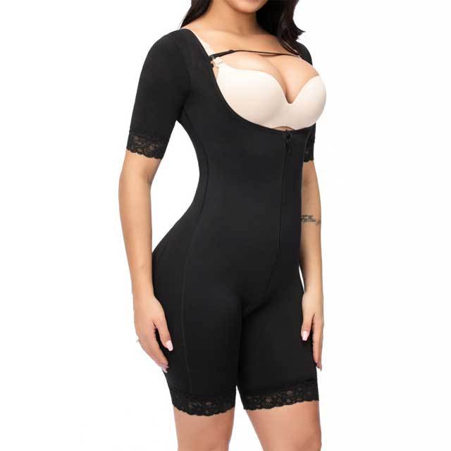 Zipper And Hooks Enhanced Full Body Shapewear