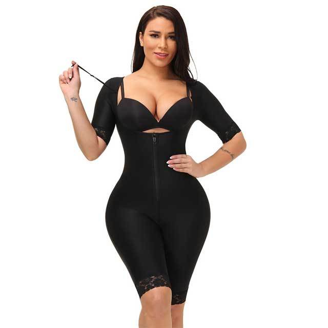 Zipper And Hooks Enhanced Full Body Shapewear