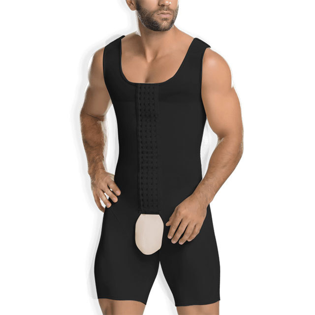 Hook And Eyes Tummy Control Body Shaper For Men