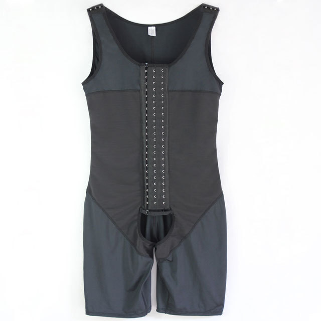 Hook And Eyes Tummy Control Body Shaper For Men