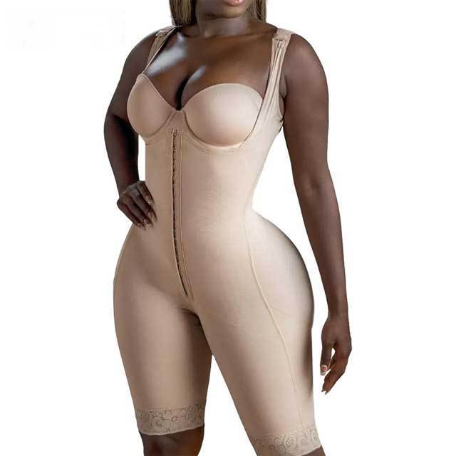 Hooks And Eyes Tummy Shaping Bodysuit Body Shaper