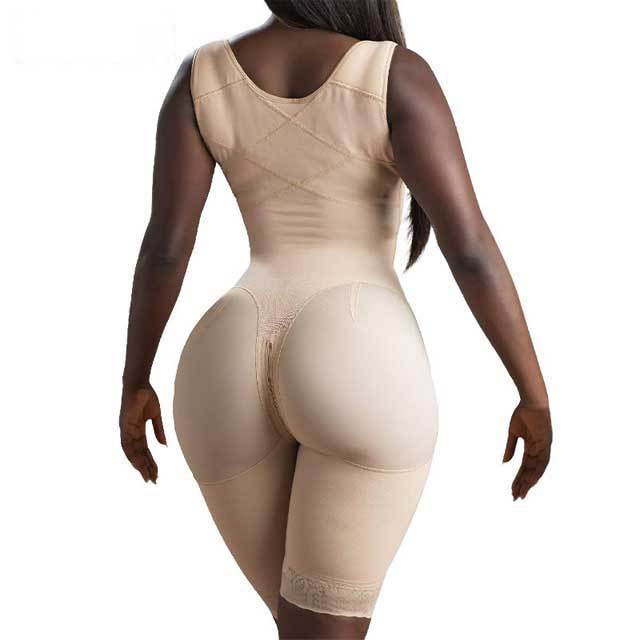 Hooks And Eyes Tummy Shaping Bodysuit Body Shaper